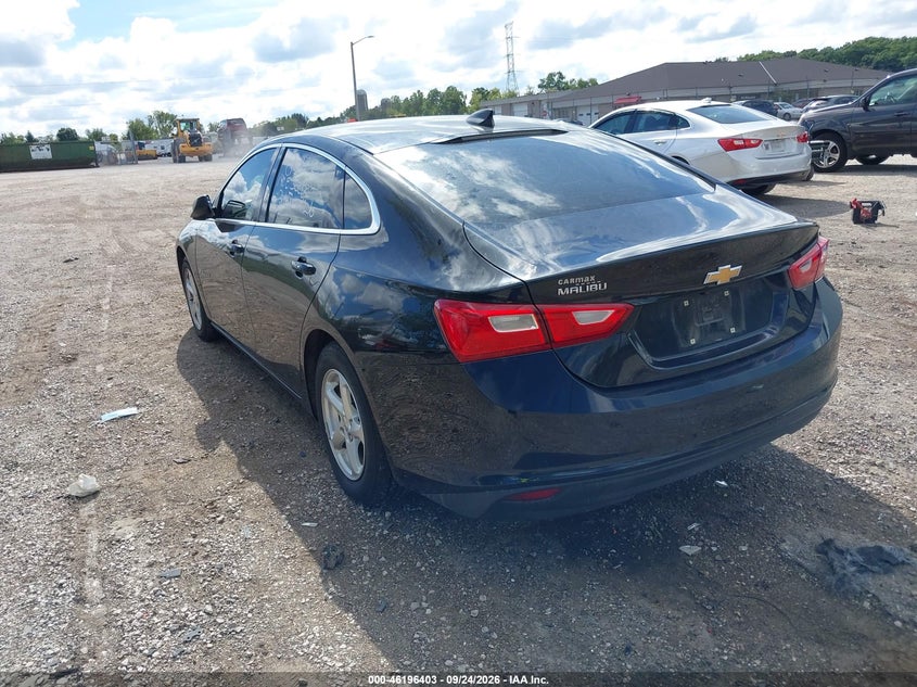 Vin: 1g1zb5st0hf130173, lot: 46696287, chevrolet malibu ls 20173