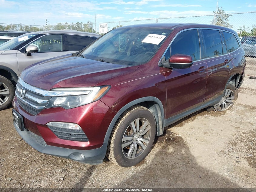 Vin: 5fnyf5h39jb032977, lot: 46696296, honda pilot ex 20182