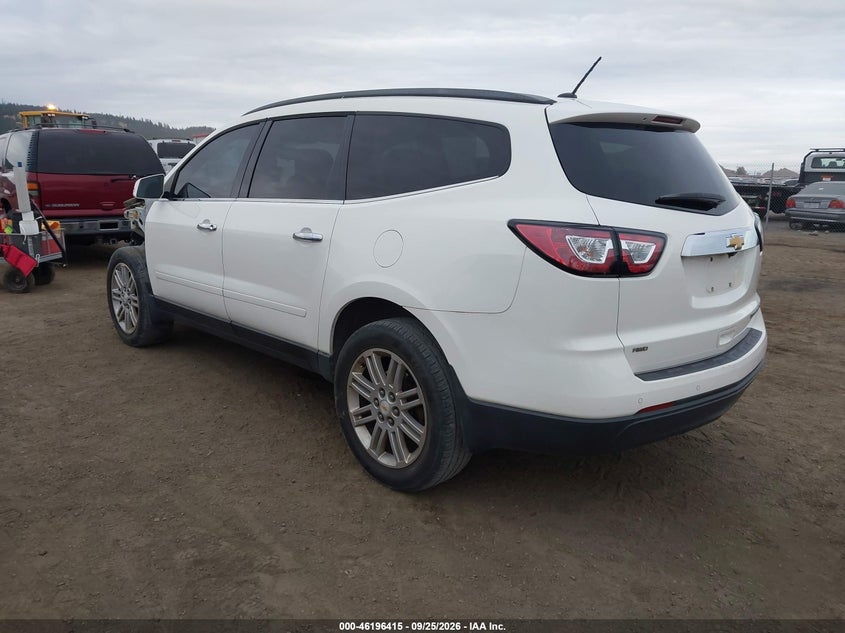 Vin: 1gnkvgkd5fj283024, lot: 46696299, chevrolet traverse 1lt 20153