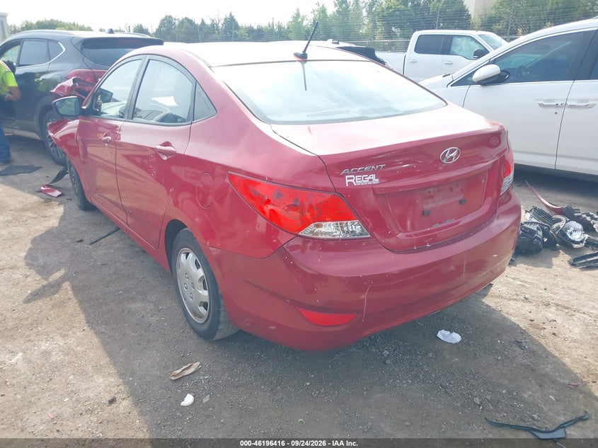 Vin: kmhct4ae3du362954, lot: 46696300, hyundai accent gls 20133