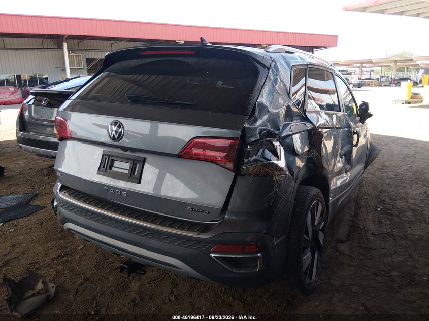 Vin: 3vv4x7b20pm361306, lot: 46696301, volkswagen taos 1.5t sel 20234