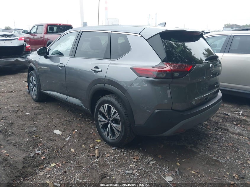 Vin: jn8bt3bb7pw483000, lot: 46696326, nissan rogue sv intelligent awd 20233