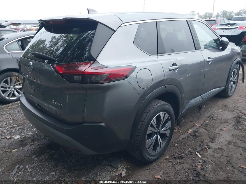 Vin: jn8bt3bb7pw483000, lot: 46696326, nissan rogue sv intelligent awd 20234