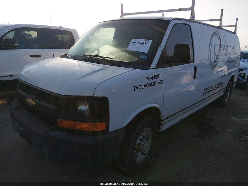 Vin: 1gcwggca6c1151538, lot: 46696341, chevrolet express 2500 work van 20122