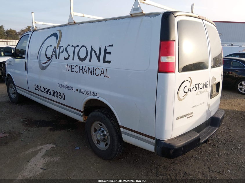 Vin: 1gcwggca6c1151538, lot: 46696341, chevrolet express 2500 work van 20123