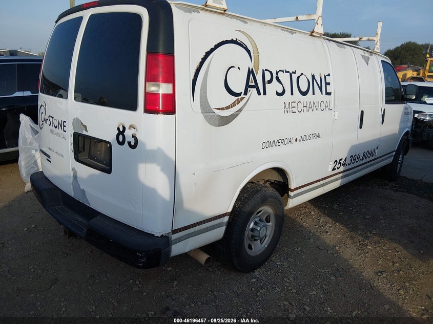 Vin: 1gcwggca6c1151538, lot: 46696341, chevrolet express 2500 work van 20124