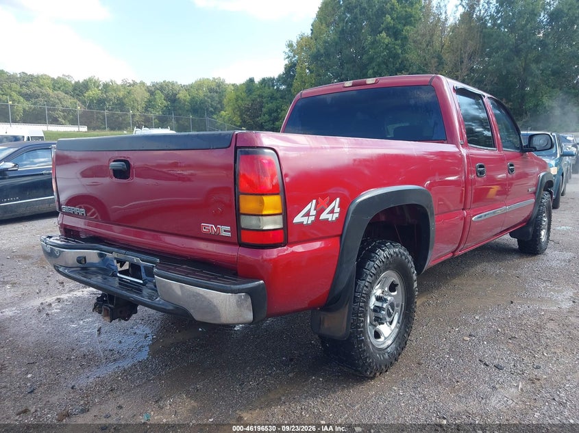 GMC SIERRA 2500 2004 VIN 1GTGK23U04F115400