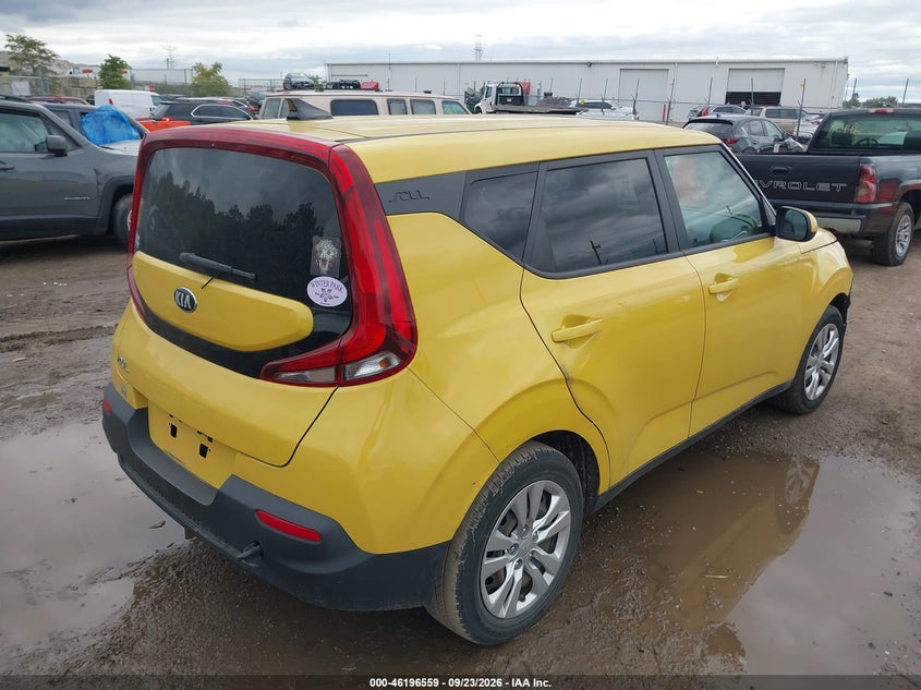 Vin: kndj23au3l7060724, lot: 46696443, kia soul lx 20204