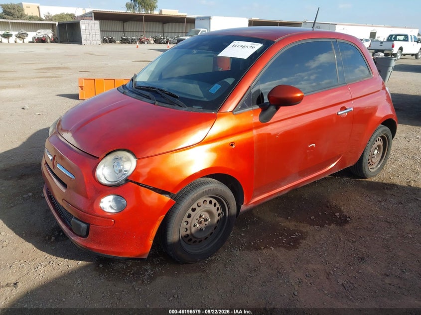 Vin: 3c3cffar2ft528540, lot: 46696463, fiat 500 pop 20152