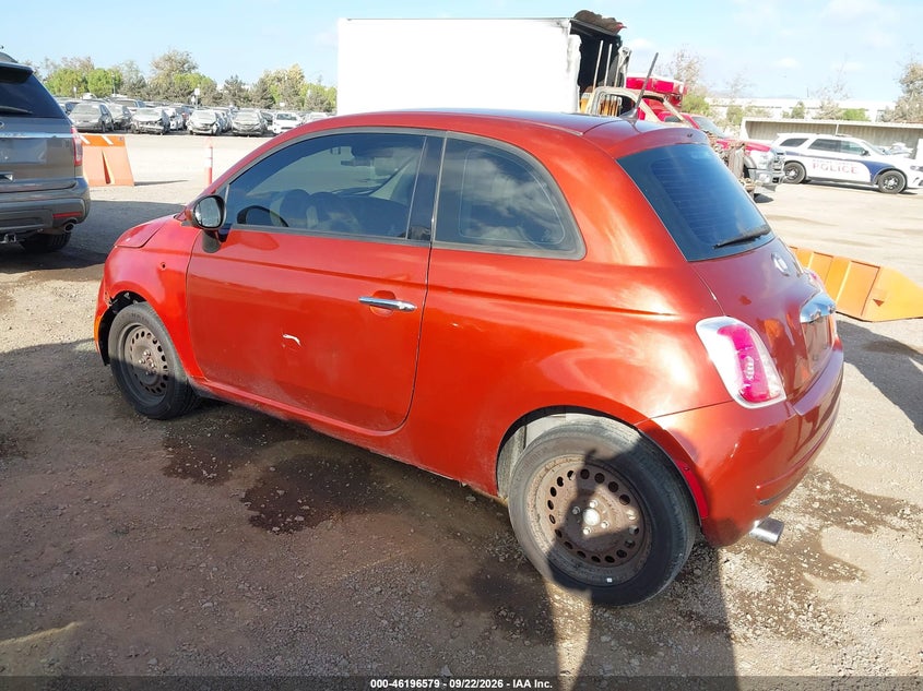 Vin: 3c3cffar2ft528540, lot: 46696463, fiat 500 pop 20153