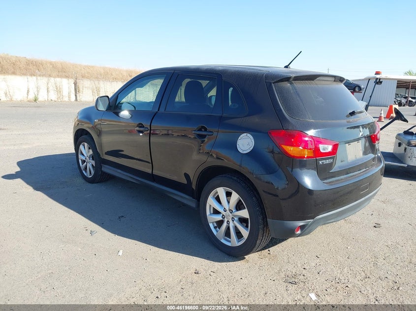 Vin: 4a4ap3au7ee015486, lot: 46696484, mitsubishi outlander sport es 20143