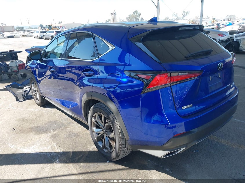 Vin: jtjyarbz2k2136070, lot: 46696500, lexus nx 300 f sport 20193