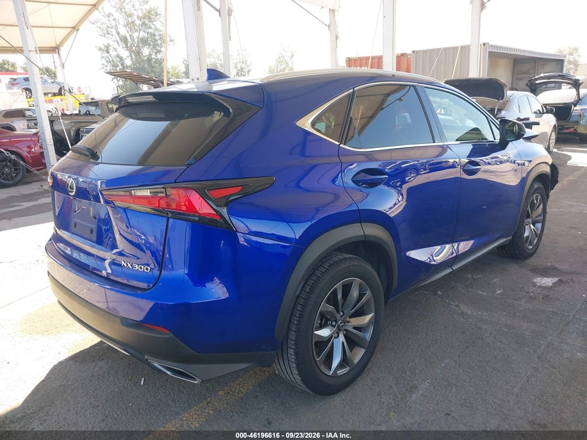 Vin: jtjyarbz2k2136070, lot: 46696500, lexus nx 300 f sport 20194