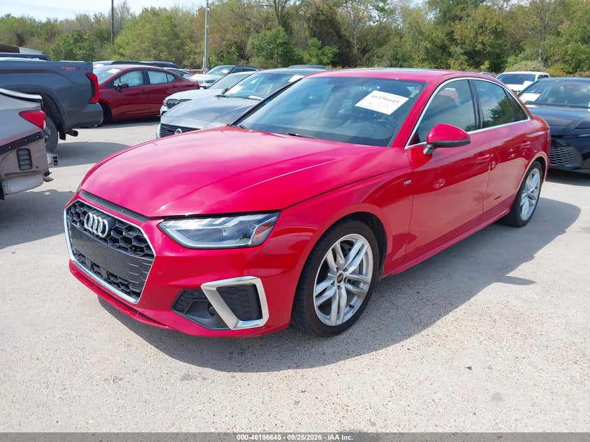 Vin: waueaaf46rn015750, lot: 46696529, audi a4 premium plus 45 tfsi s line quattro s tronic 20242