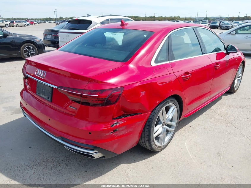 Vin: waueaaf46rn015750, lot: 46696529, audi a4 premium plus 45 tfsi s line quattro s tronic 20244
