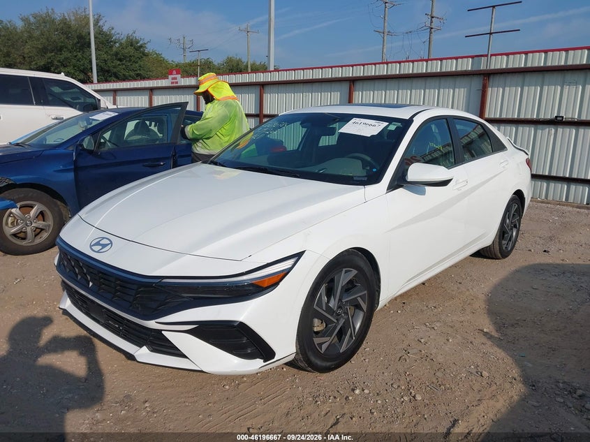 Vin: kmhls4dg8su018629, lot: 46696550, hyundai elantra sel convenience 20252