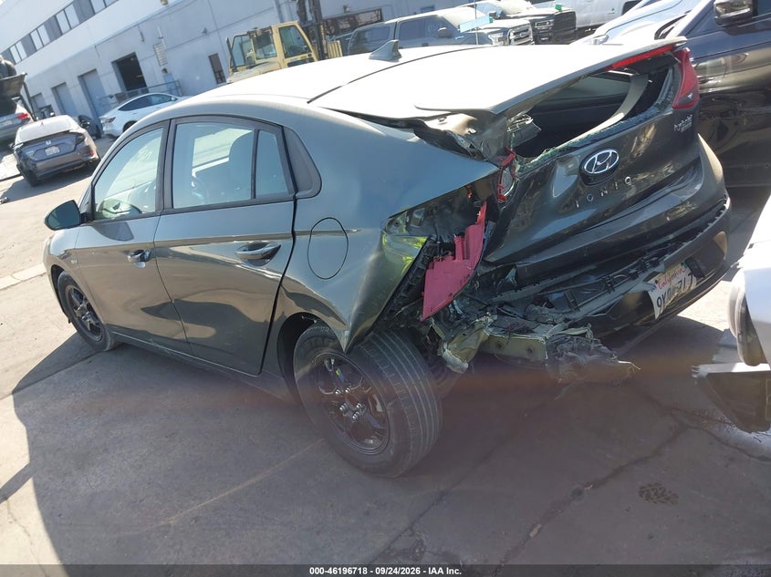 Vin: kmhc65lc0lu228152, lot: 46696602, hyundai ioniq hybrid blue 20203