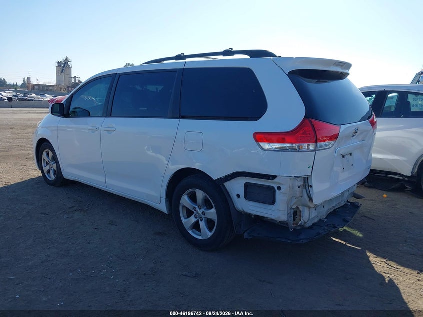 Vin: 5tdkk3dc5es491243, lot: 46696626, toyota sienna le v6 8 passenger 20143