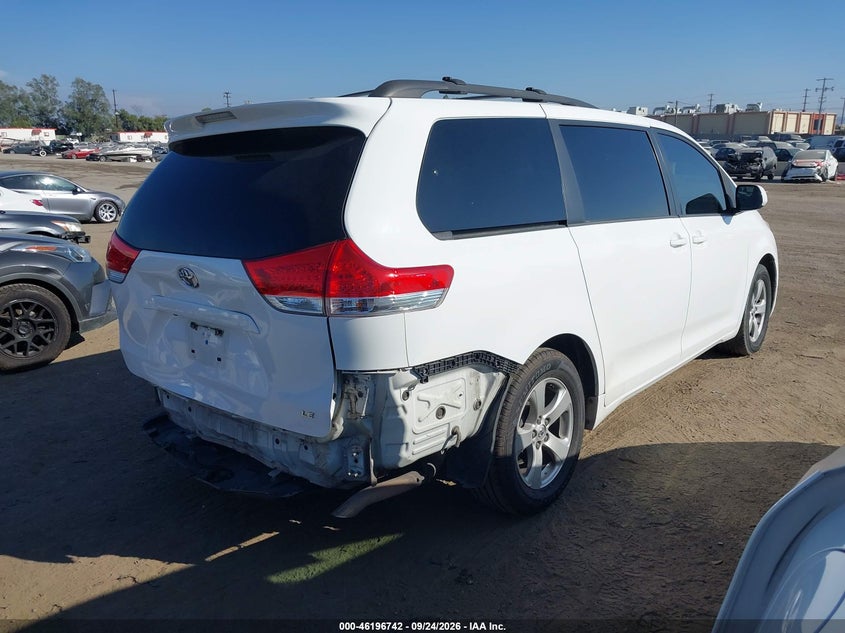 Vin: 5tdkk3dc5es491243, lot: 46696626, toyota sienna le v6 8 passenger 20144