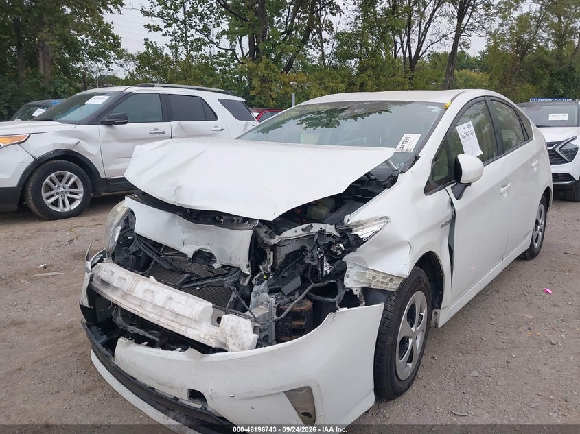 Vin: jtdkn3du6f1924695, lot: 46696627, toyota prius two 20152