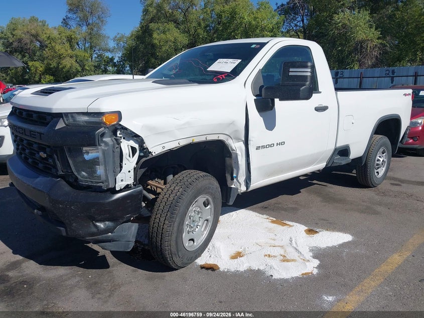 2021 Chevrolet Silverado 2500Hd 4Wd Long Bed Wt, Левый бок, IAAI, VIN 1GC0YLE75MF108228 — фото 2
