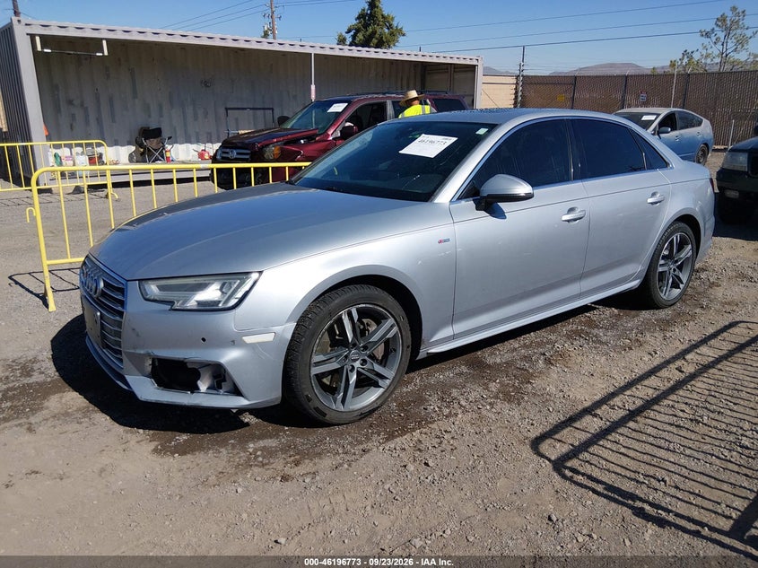 Vin: wauenaf46ja102998, lot: 46696657, audi a4 2.0t premium/2.0t tech premium 20182