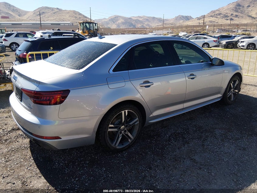 Vin: wauenaf46ja102998, lot: 46696657, audi a4 2.0t premium/2.0t tech premium 20184