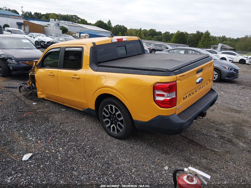 Vin: 3fttw8e33nra01017, lot: 46696691, ford maverick lariat 20223