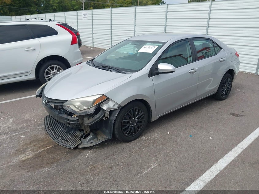 Vin: 5yfburhe7ep124748, lot: 46696717, toyota corolla le 20142