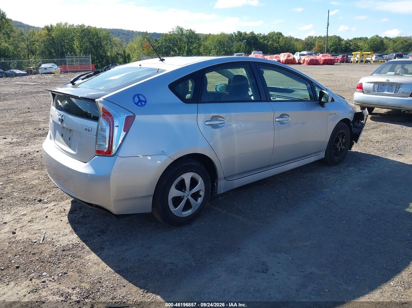 Vin: jtdkn3du7d1709517, lot: 46696741, toyota prius 20134