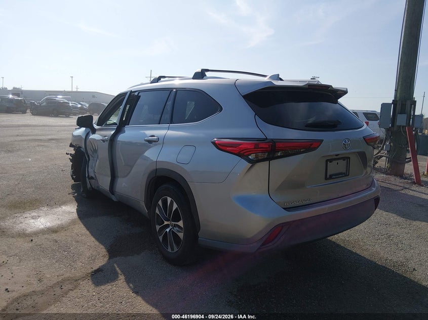 Vin: 5tdhzrah4ls507129, lot: 46696787, toyota highlander xle 20203