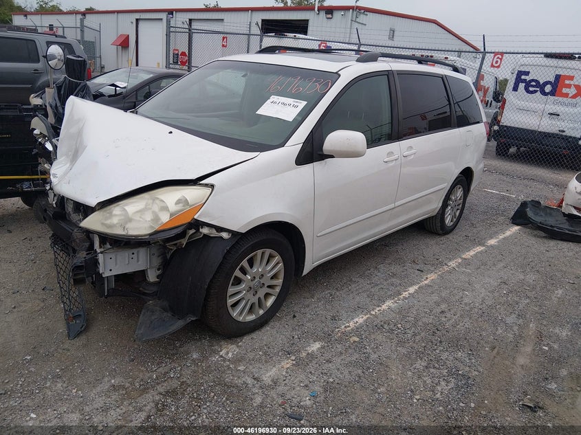 Vin: 5tdyk4cc7as309019, lot: 46696815, toyota sienna xle 20102