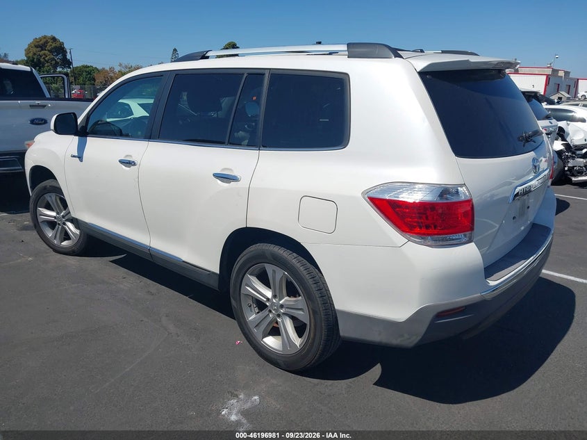 Vin: 5tdyk3eh7ds090571, lot: 46696866, toyota highlander limited 20133