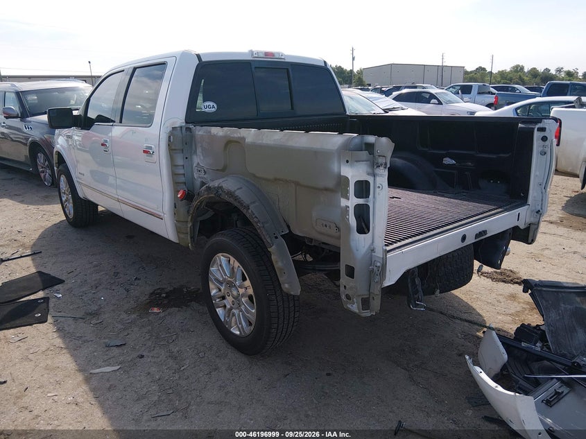 Vin: 1ftfw1et9dfb96024, lot: 46696883, ford f-150 platinum 20133