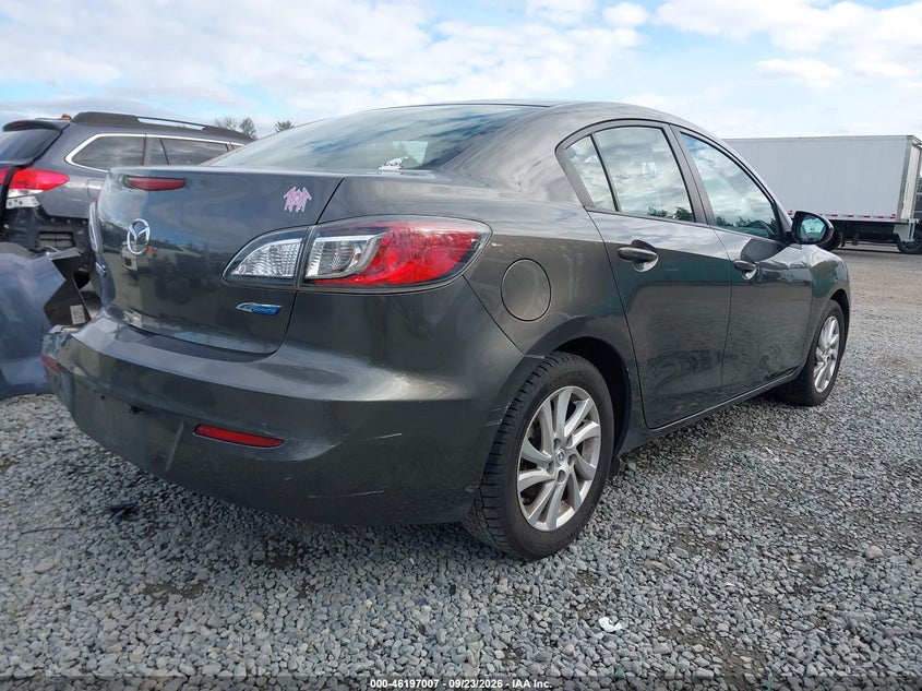 Vin: jm1bl1v86c1699721, lot: 46696891, mazda mazda3 i touring 20124