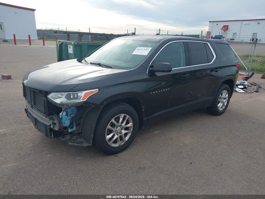 Vin: 1gnevfkw3kj306870, lot: 46696927, chevrolet traverse ls 20192