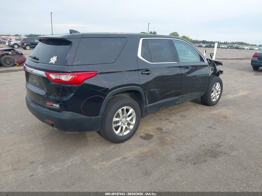 Vin: 1gnevfkw3kj306870, lot: 46696927, chevrolet traverse ls 20194