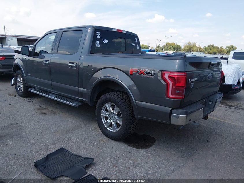 Vin: 1ftew1eg2hkd87425, lot: 46696945, ford f-150 lariat 20173
