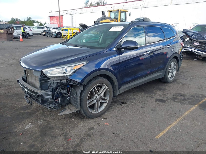 Vin: km8srdhf8ju290752, lot: 46696950, hyundai santa fe se ultimate 20182