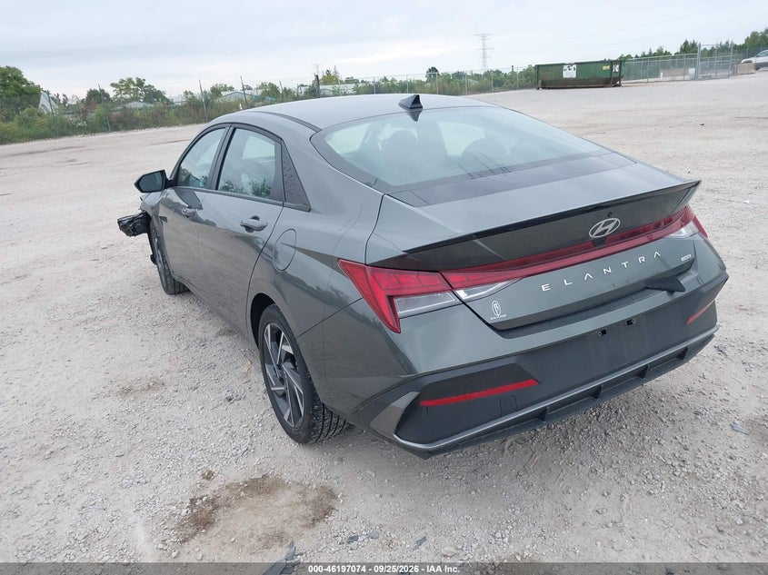Vin: kmhlm4dj0su144215, lot: 46696958, hyundai elantra hybrid sel sport 20253