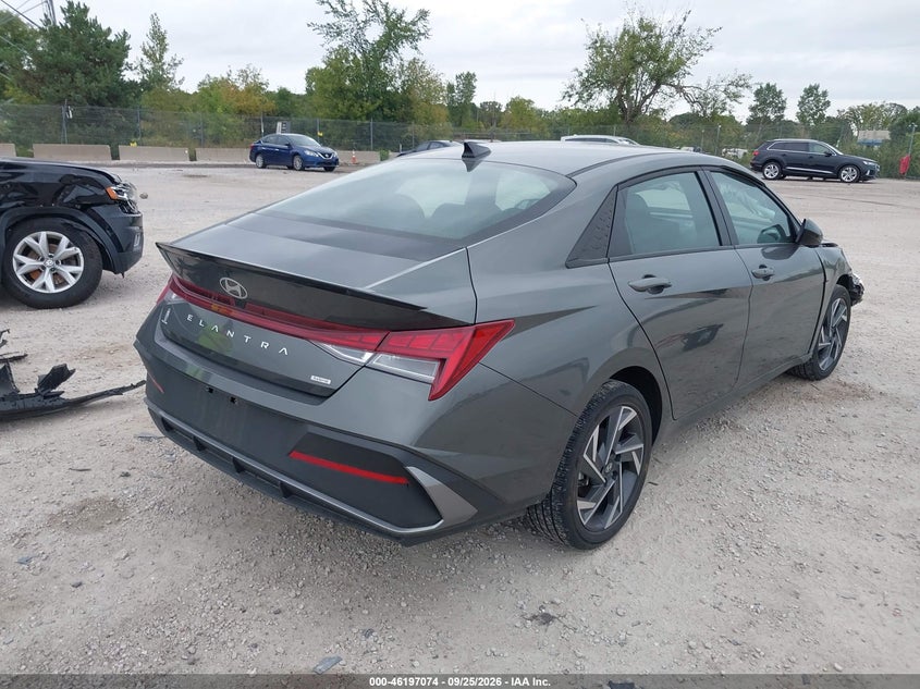 Vin: kmhlm4dj0su144215, lot: 46696958, hyundai elantra hybrid sel sport 20254