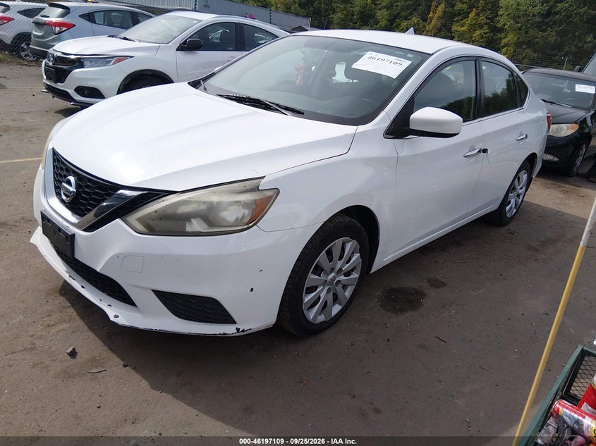 Vin: 3n1ab7ap1hy406408, lot: 46696993, nissan sentra s 20172