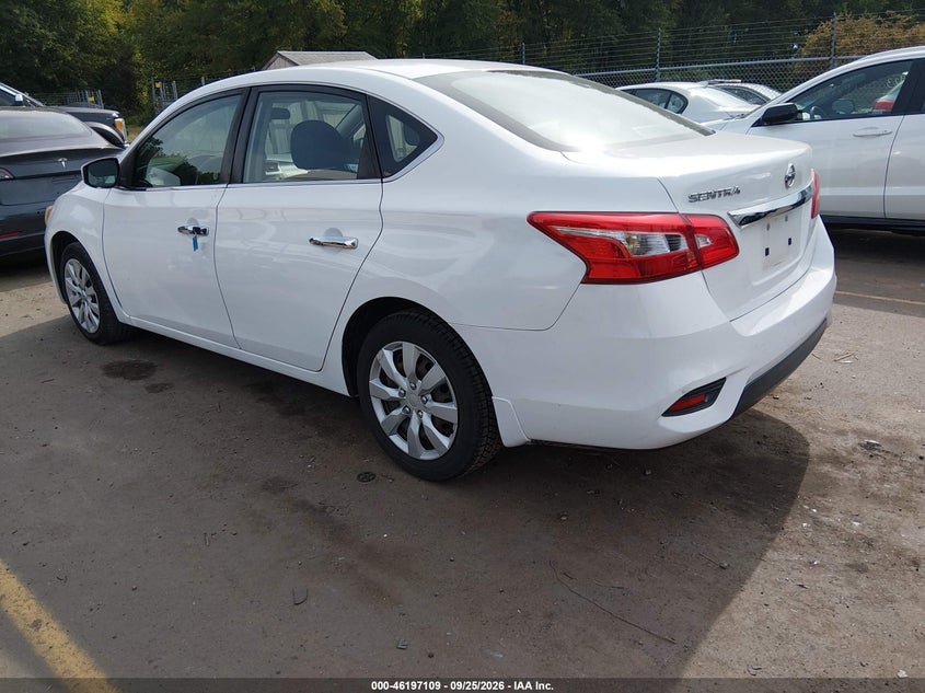 Vin: 3n1ab7ap1hy406408, lot: 46696993, nissan sentra s 20173