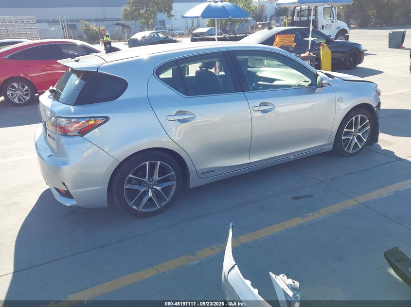 Vin: jthkd5bh0f2229223, lot: 46697001, lexus ct 200h 20154