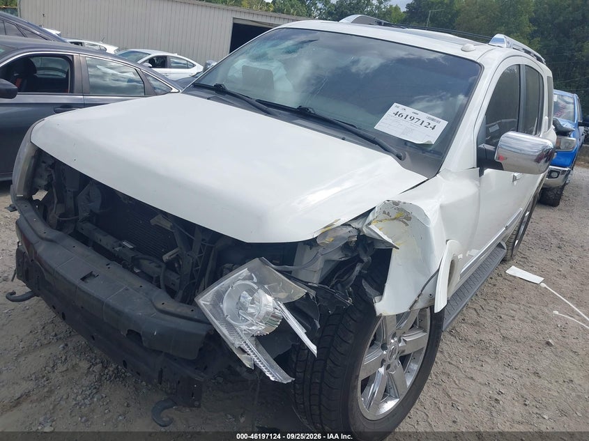 Vin: 5n1ba0nd7cn605461, lot: 46697008, nissan armada platinum 20122