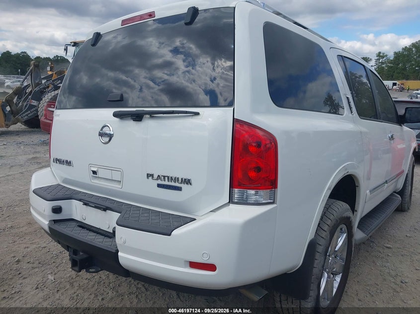 Vin: 5n1ba0nd7cn605461, lot: 46697008, nissan armada platinum 20124