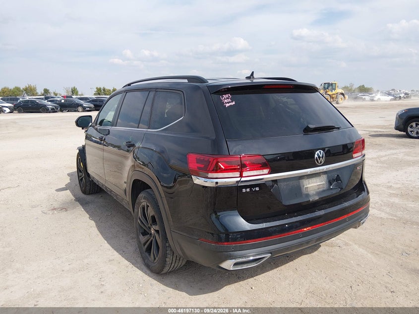 Vin: 1v2hr2ca6nc521026, lot: 46697014, volkswagen atlas 3.6l v6 se w/technology 20223