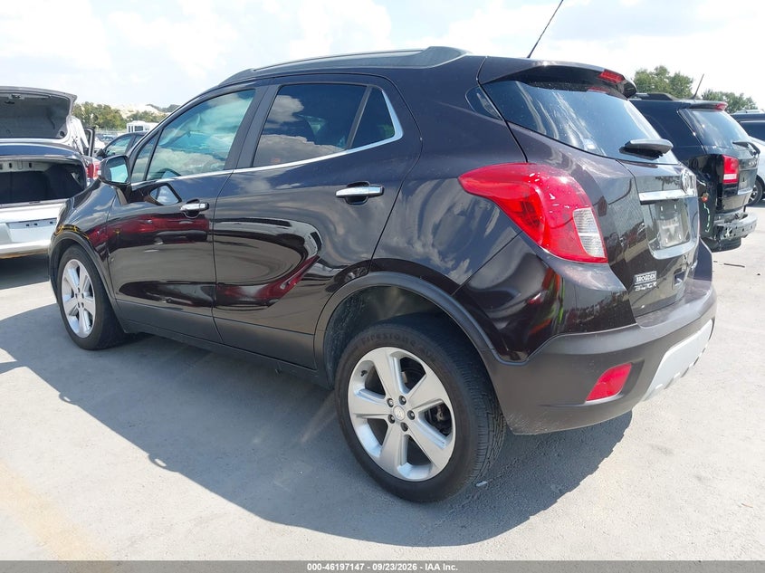 Vin: kl4cjasbxgb547994, lot: 46697032, buick encore 20163