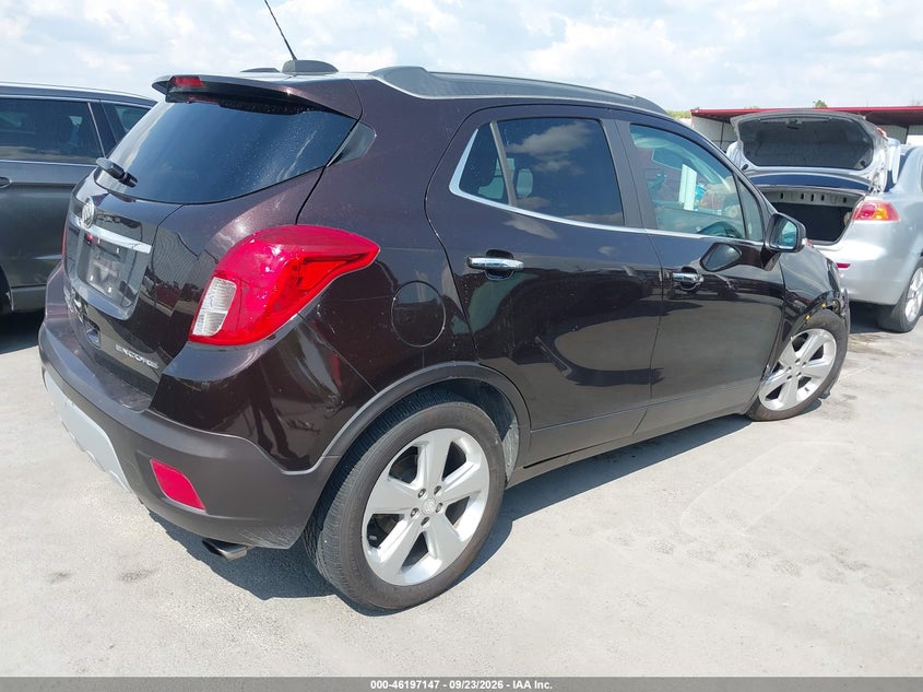 Vin: kl4cjasbxgb547994, lot: 46697032, buick encore 20164