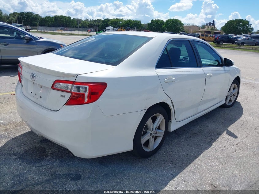 Vin: 4t1bf1fk6cu161533, lot: 46697051, toyota camry se 20124